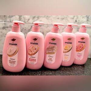 ALL Dove x Crumbl Hand Soap Strawberry, Lemon, Confetti, Nilla Bean, Tres Leches